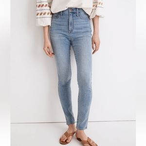 MADEWELL High rise 11” Roadtripper Skinny denim jeans NWT